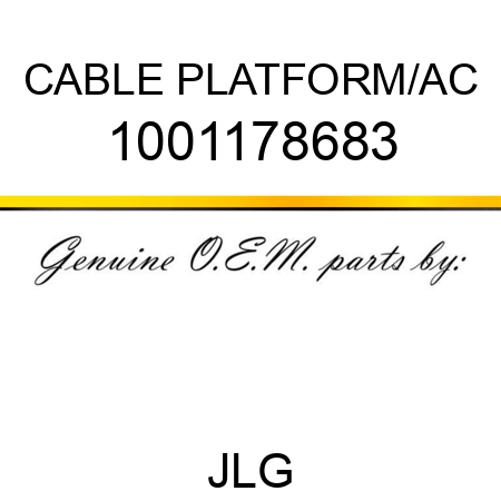CABLE PLATFORM/AC 1001178683
