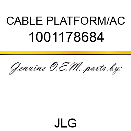 CABLE PLATFORM/AC 1001178684