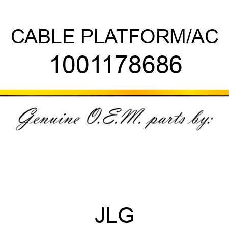 CABLE PLATFORM/AC 1001178686
