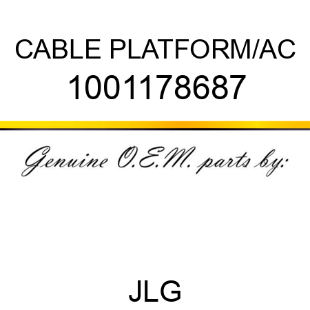 CABLE PLATFORM/AC 1001178687