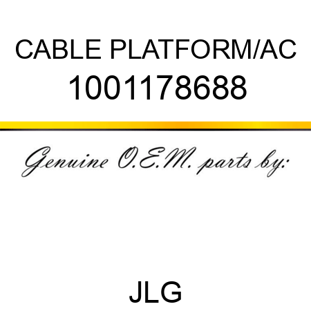 CABLE PLATFORM/AC 1001178688