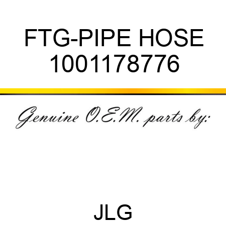 FTG-PIPE HOSE 1001178776