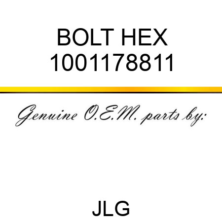 BOLT HEX 1001178811