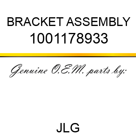 BRACKET ASSEMBLY 1001178933