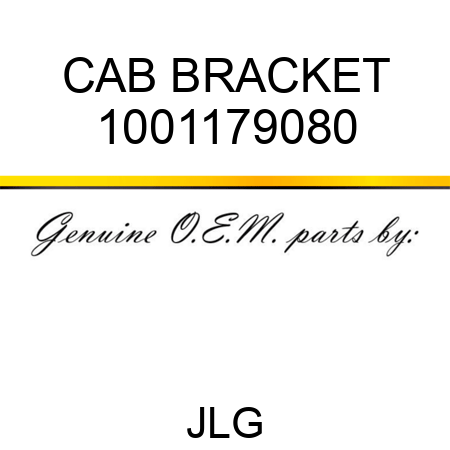 CAB BRACKET 1001179080