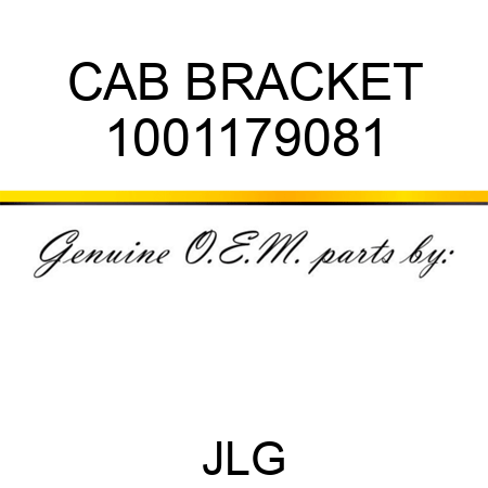 CAB BRACKET 1001179081