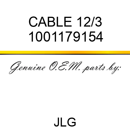 CABLE 12/3 1001179154