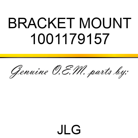 BRACKET MOUNT 1001179157
