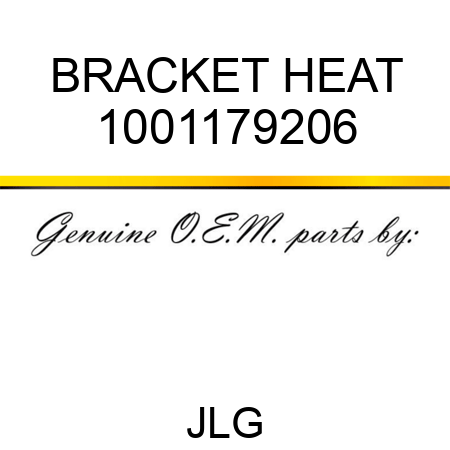 BRACKET HEAT 1001179206