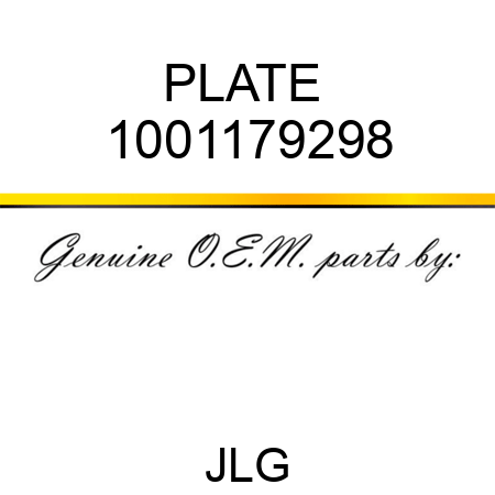 PLATE  1001179298
