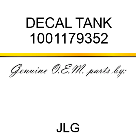 DECAL TANK 1001179352
