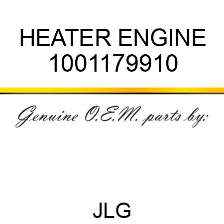 HEATER ENGINE 1001179910