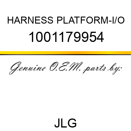 HARNESS PLATFORM-I/O 1001179954