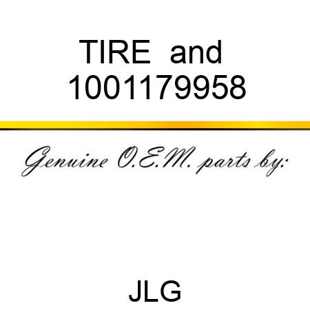 TIRE & 1001179958