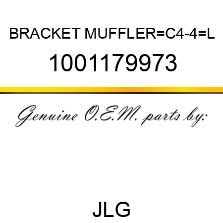 BRACKET MUFFLER_C4-4_L 1001179973