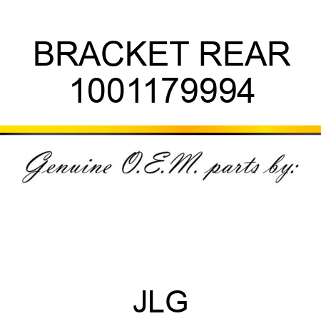 BRACKET REAR 1001179994