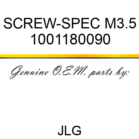 SCREW-SPEC M3.5 1001180090
