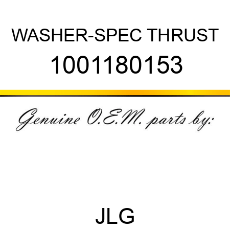 WASHER-SPEC THRUST 1001180153