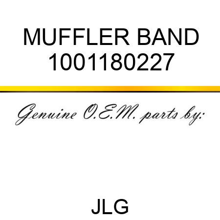 MUFFLER BAND 1001180227