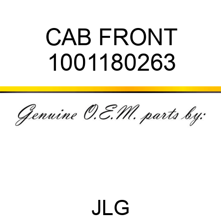 CAB FRONT 1001180263