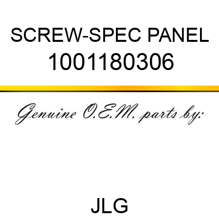 SCREW-SPEC PANEL 1001180306
