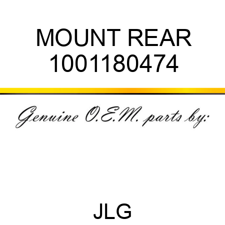 MOUNT REAR 1001180474