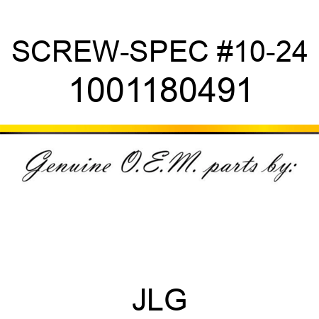 SCREW-SPEC #10-24 1001180491
