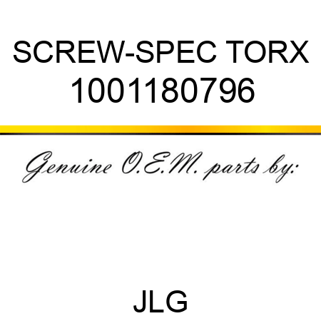 SCREW-SPEC TORX 1001180796