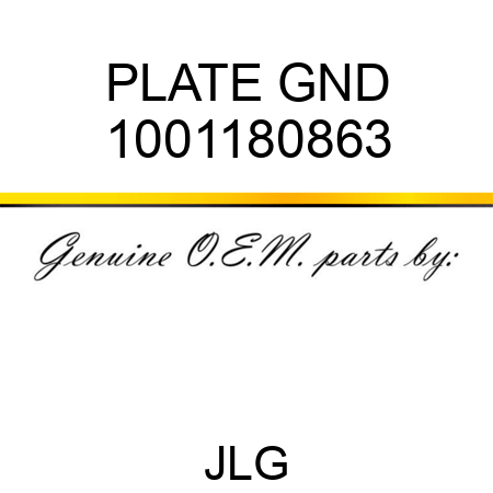 PLATE GND 1001180863