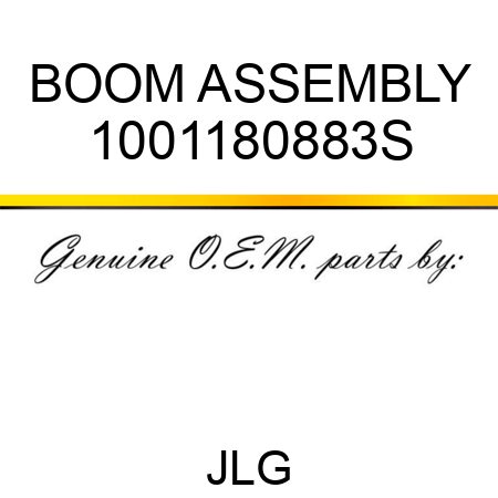 BOOM ASSEMBLY 1001180883S