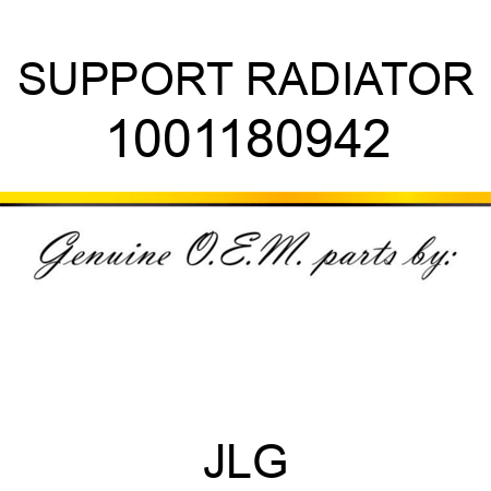 SUPPORT RADIATOR 1001180942