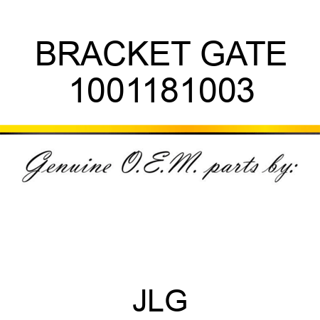 BRACKET GATE 1001181003