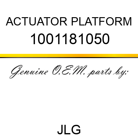 ACTUATOR PLATFORM 1001181050