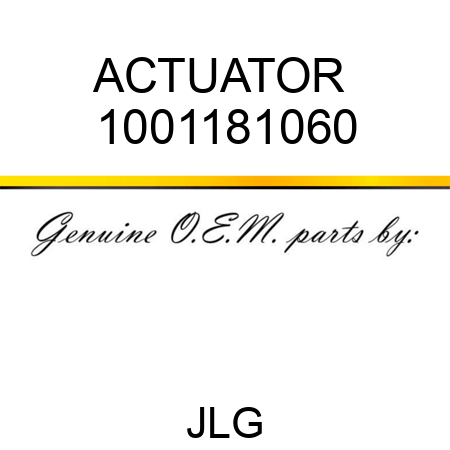 ACTUATOR  1001181060