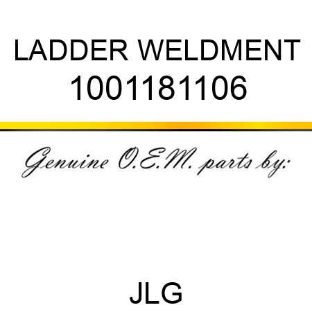 LADDER WELDMENT 1001181106