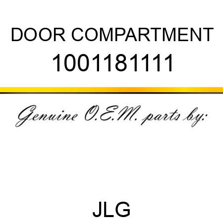 DOOR COMPARTMENT 1001181111