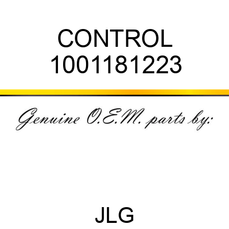 CONTROL 1001181223