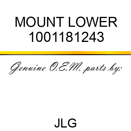 MOUNT LOWER 1001181243