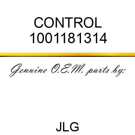 CONTROL 1001181314