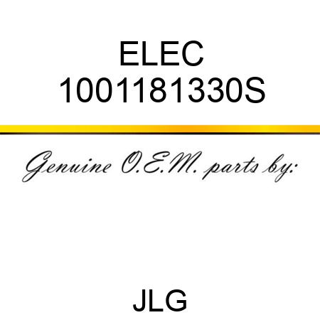 ELEC 1001181330S