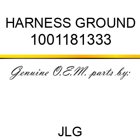 HARNESS GROUND 1001181333