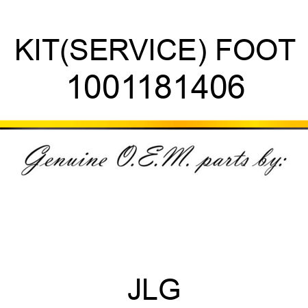 KIT(SERVICE) FOOT 1001181406