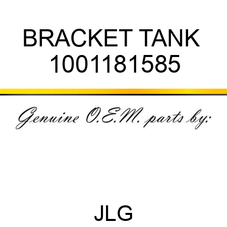 BRACKET TANK  1001181585