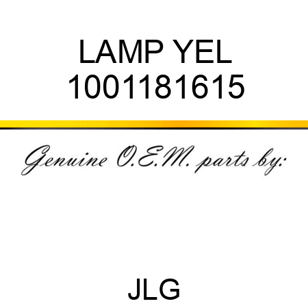 LAMP YEL 1001181615