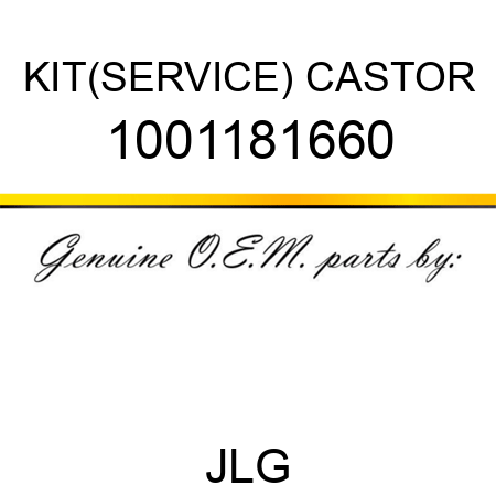 KIT(SERVICE) CASTOR 1001181660