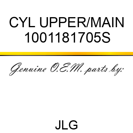 CYL UPPER/MAIN 1001181705S
