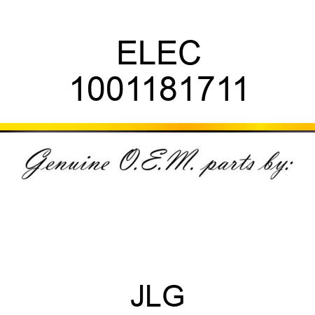 ELEC 1001181711