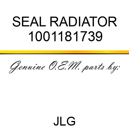 SEAL RADIATOR 1001181739