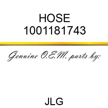 HOSE 1001181743