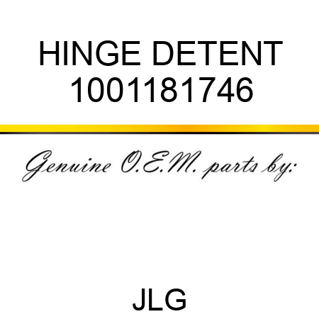 HINGE DETENT 1001181746